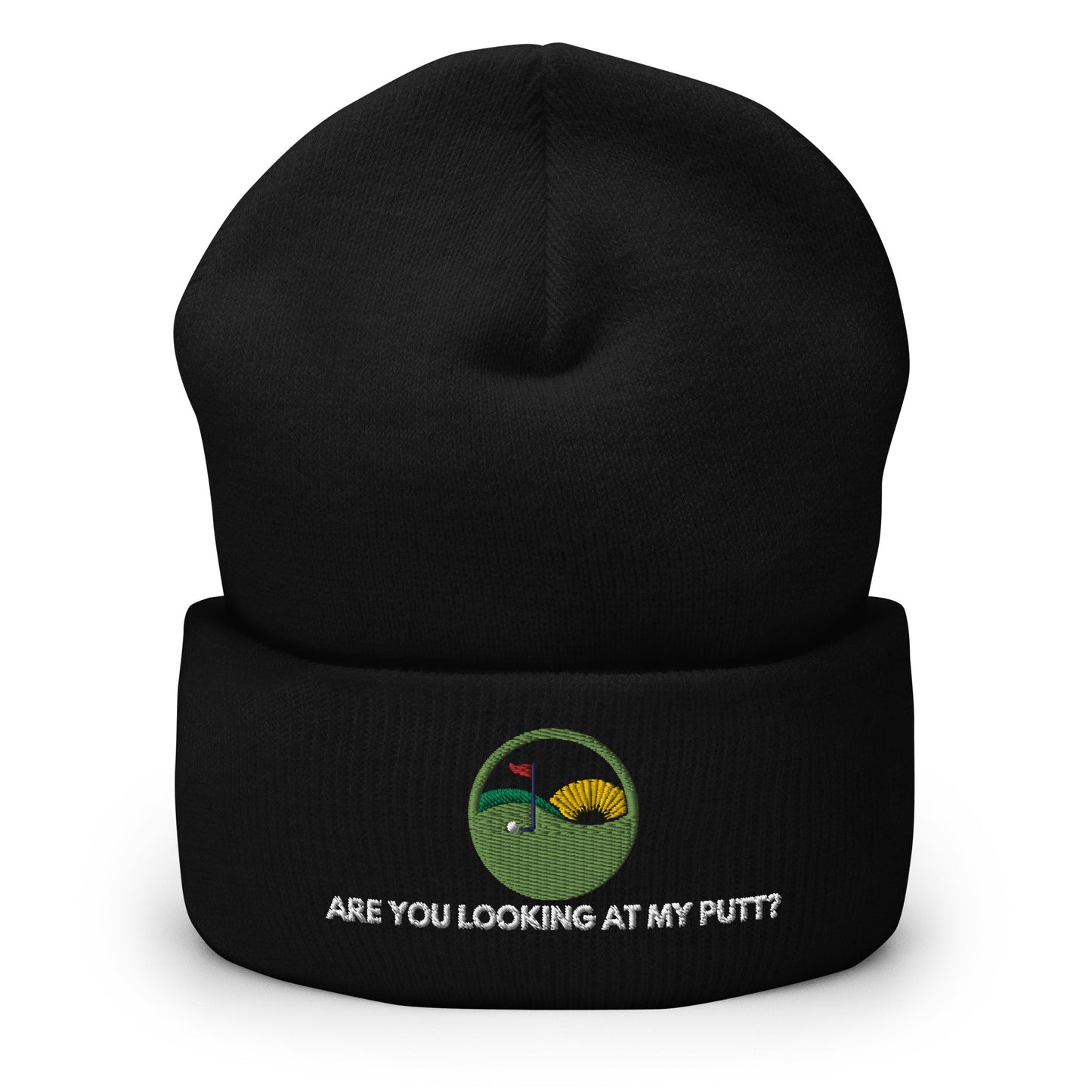 Funny Golfer Gifts Beanie Black Are you looking at my putt Beanie