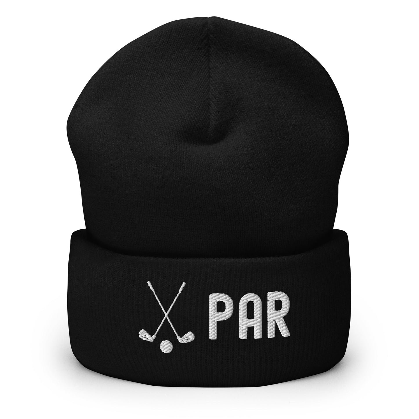 Funny Golfer Gifts Beanie Black Par Golf Club Golfball Beanie