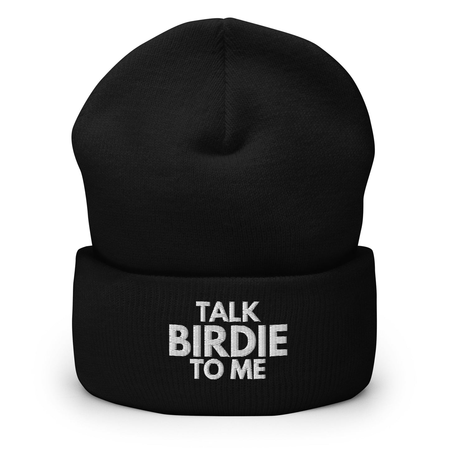 Funny Golfer Gifts Beanie Black Talk Birdie To Me Hat Beanie