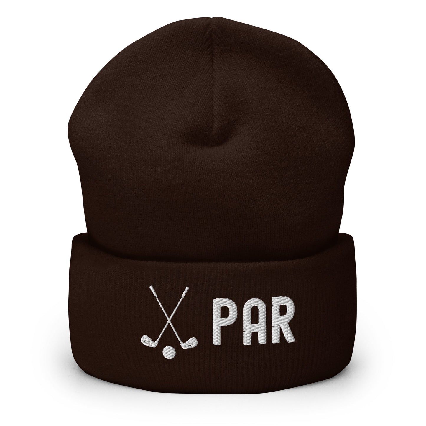 Funny Golfer Gifts Beanie Brown Par Golf Club Golfball Beanie