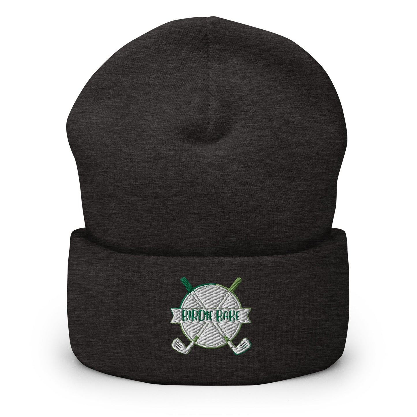 Funny Golfer Gifts Beanie Dark Grey Birdie Babe Beanie