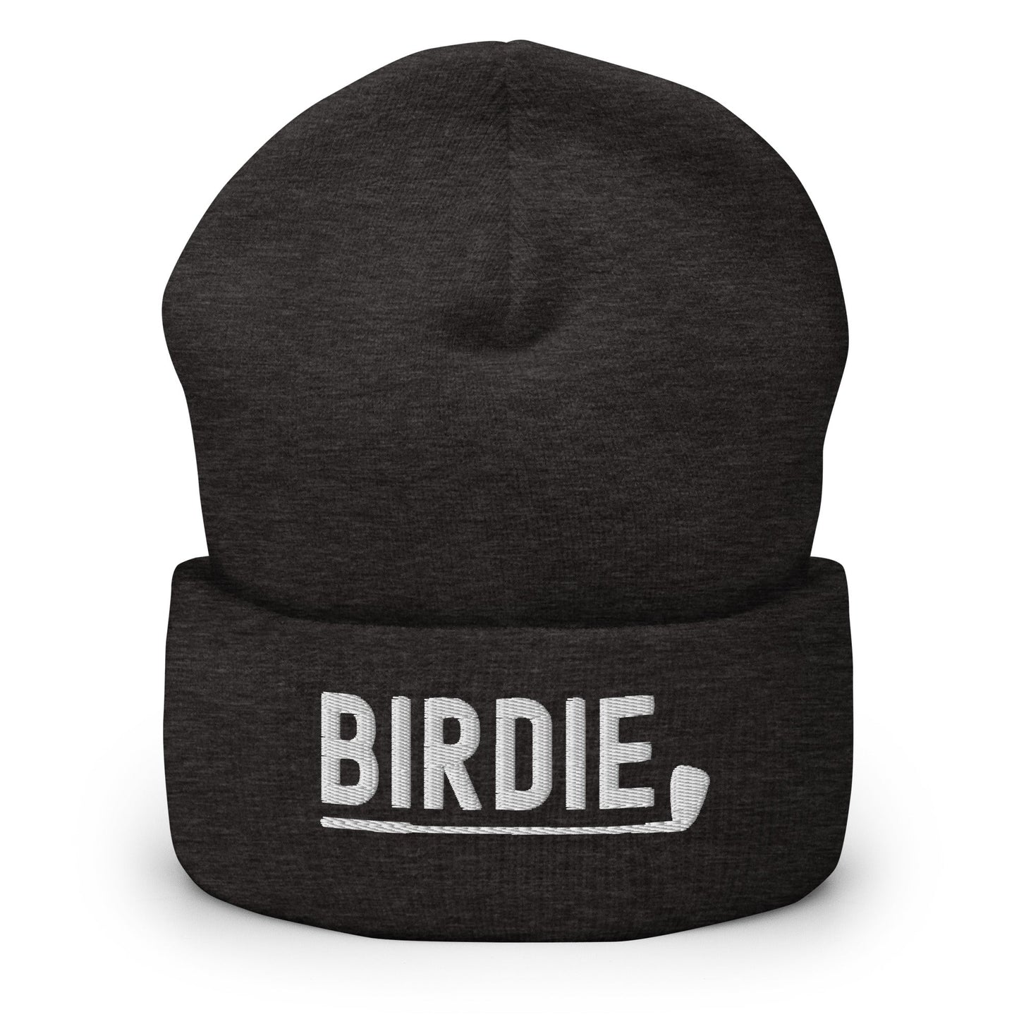 Funny Golfer Gifts Beanie Dark Grey Birdie Hat Beanie