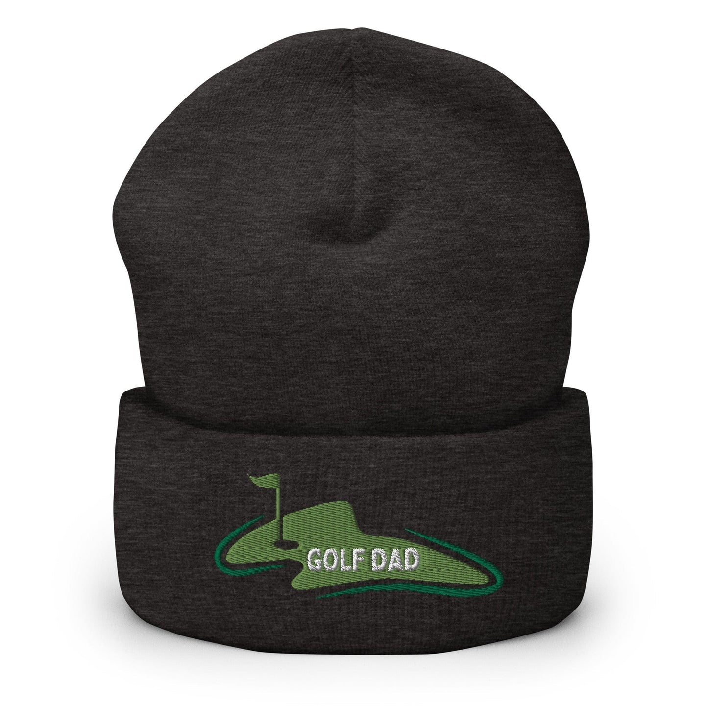 Funny Golfer Gifts Beanie Dark Grey Golf Dad Beanie