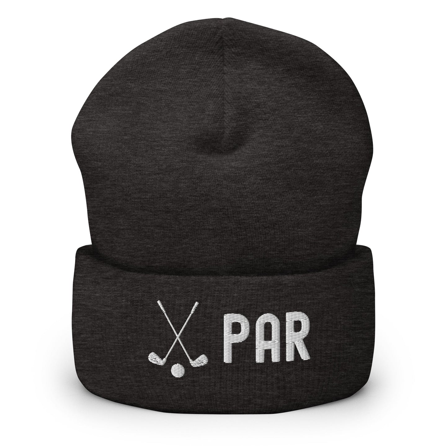 Funny Golfer Gifts Beanie Dark Grey Par Golf Club Golfball Beanie