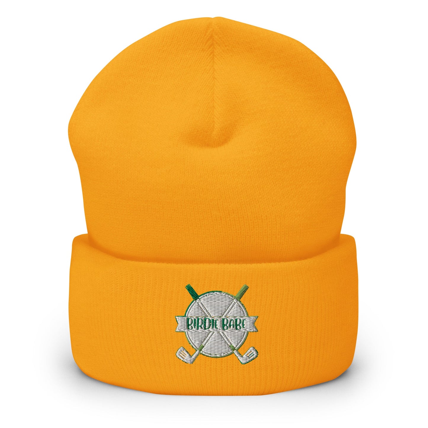 Funny Golfer Gifts Beanie Gold Birdie Babe Beanie