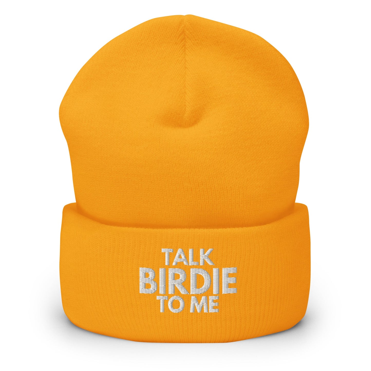 Funny Golfer Gifts Beanie Gold Talk Birdie To Me Hat Beanie