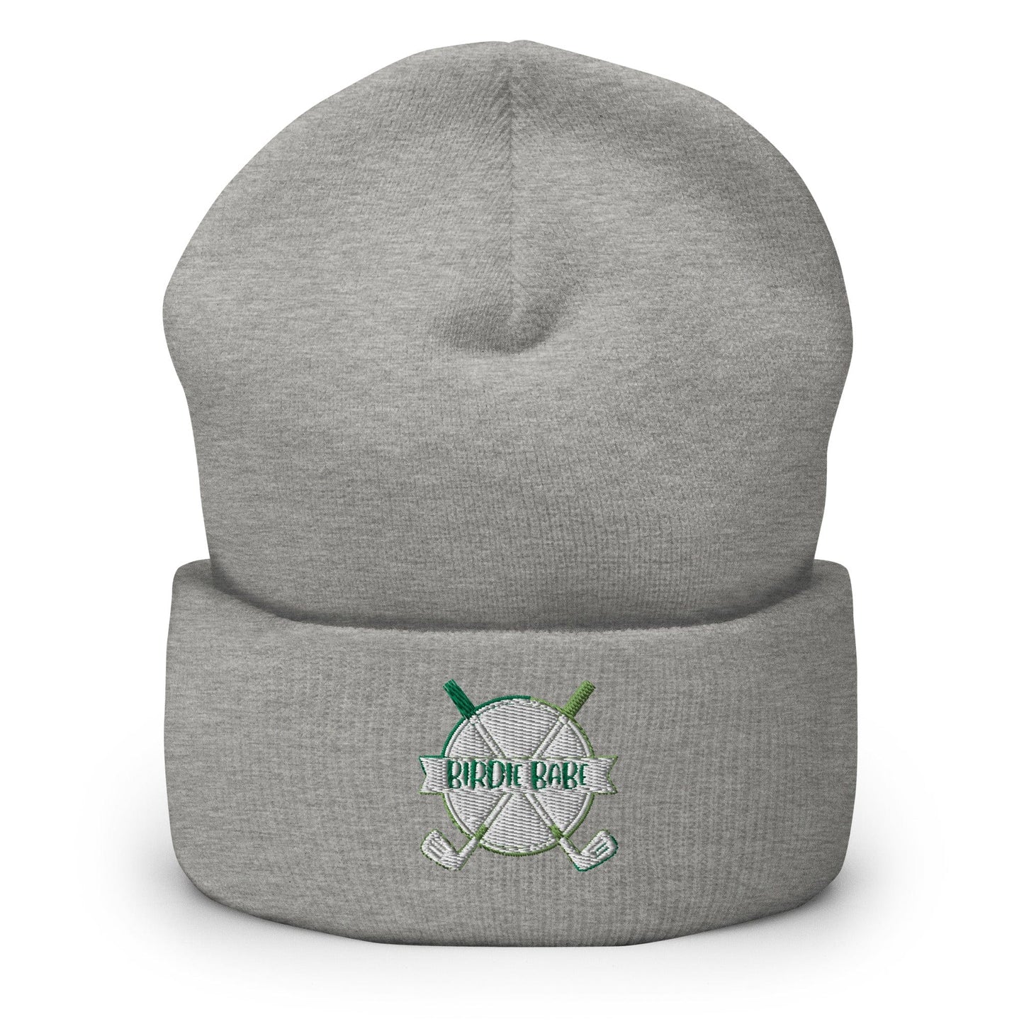 Funny Golfer Gifts Beanie Heather Grey Birdie Babe Beanie