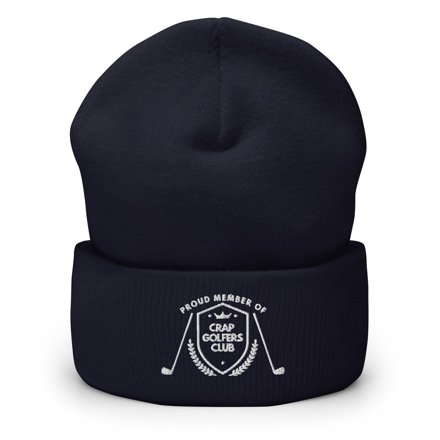 Funny Golfer Gifts Beanie Navy Crap Golfers Club Beanie