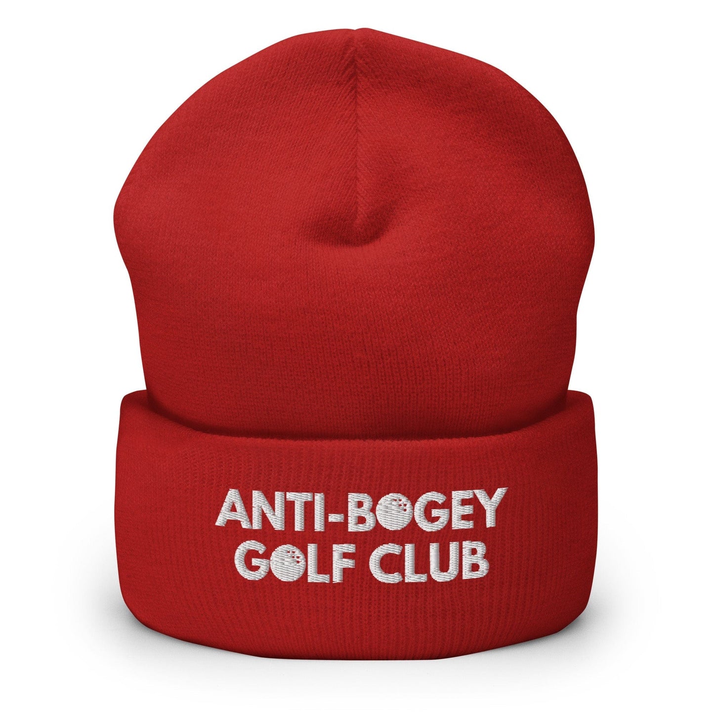Funny Golfer Gifts Beanie Red Anti-Bogey Golf Club Hat Beanie