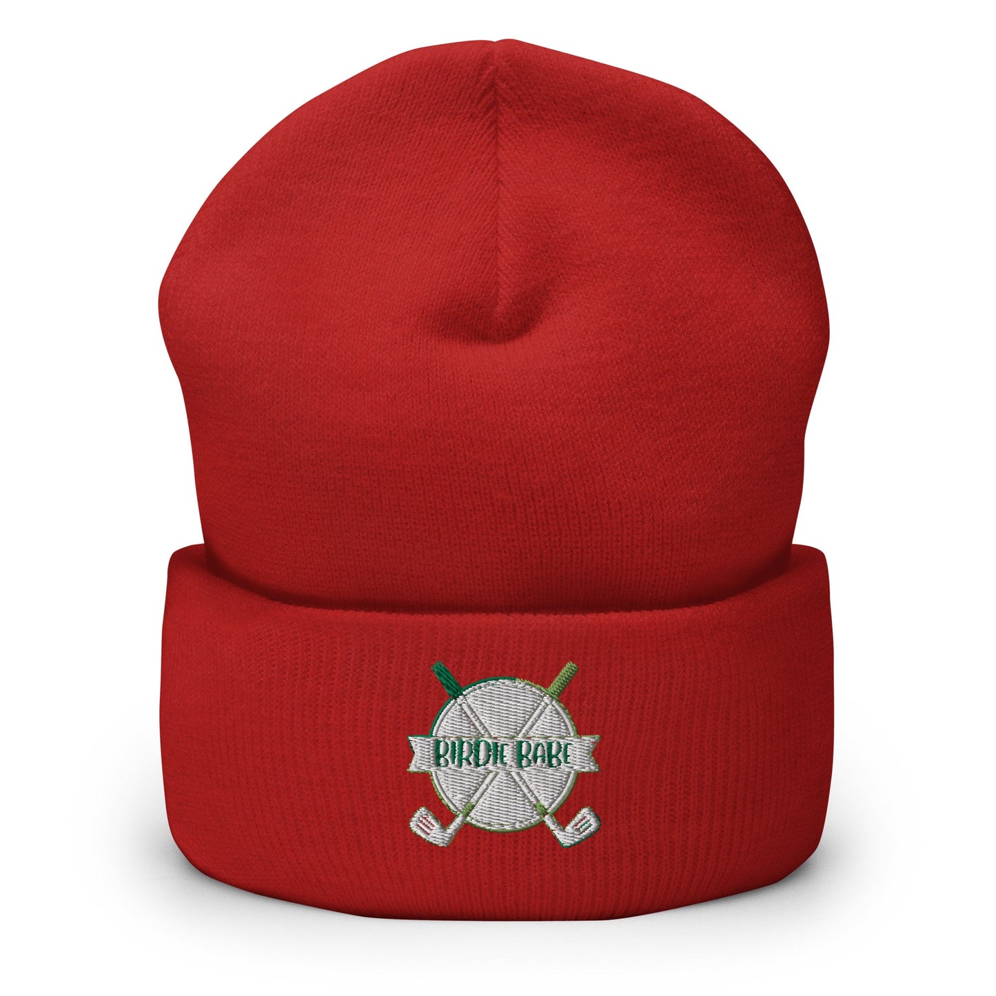 Funny Golfer Gifts Beanie Red Birdie Babe Beanie