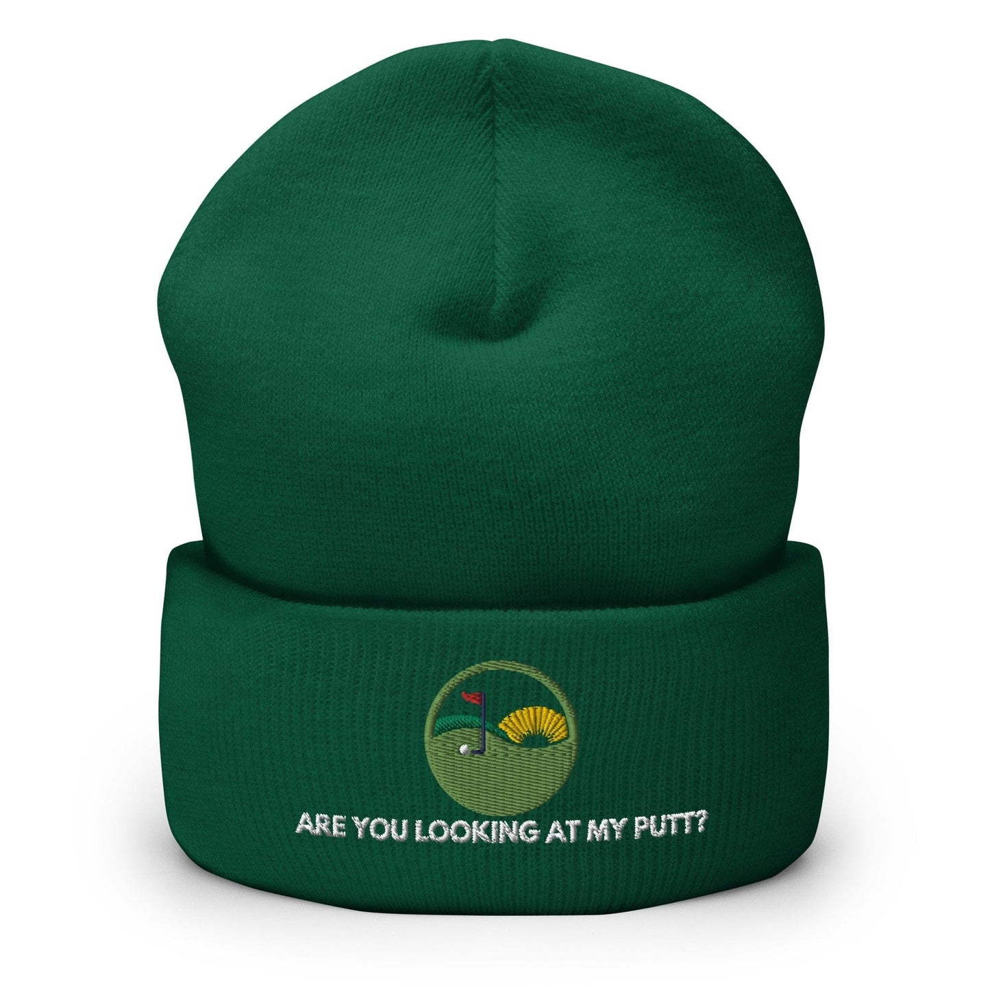 Funny Golfer Gifts Beanie Spruce Are you looking at my putt Beanie