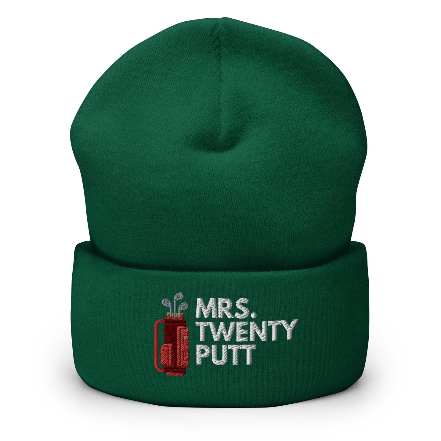 Funny Golfer Gifts Beanie Spruce Mrs. Twenty Putt Beanie