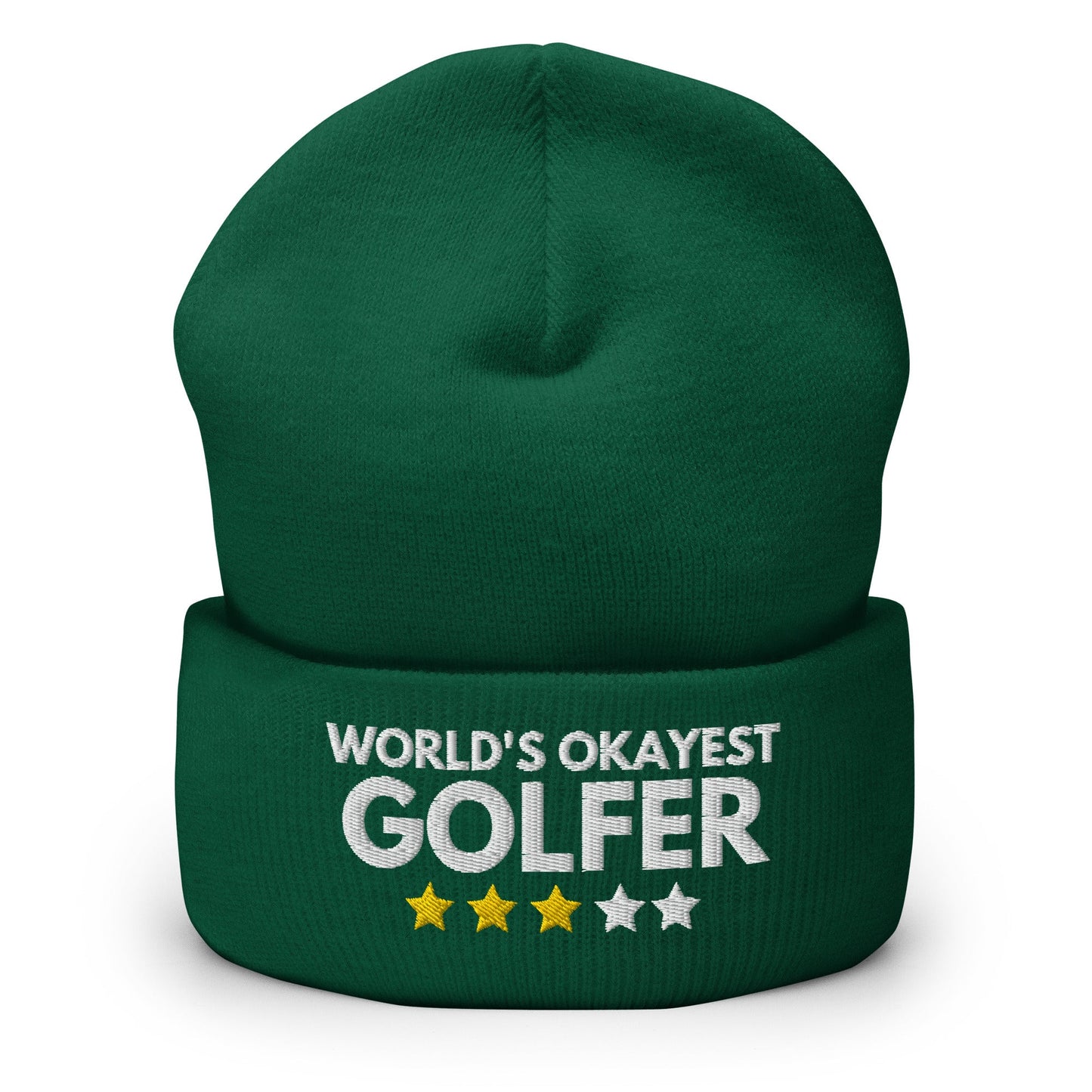 Funny Golfer Gifts Beanie Spruce Worlds Okayest Golfer Hat Beanie