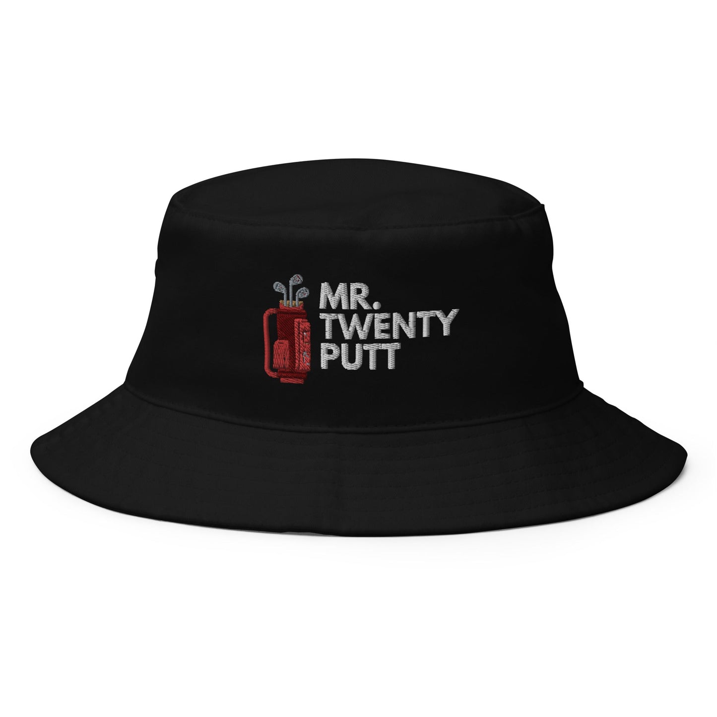 Funny Golfer Gifts Bucket Hat Black Mr. Twenty Putt Bucket Hat