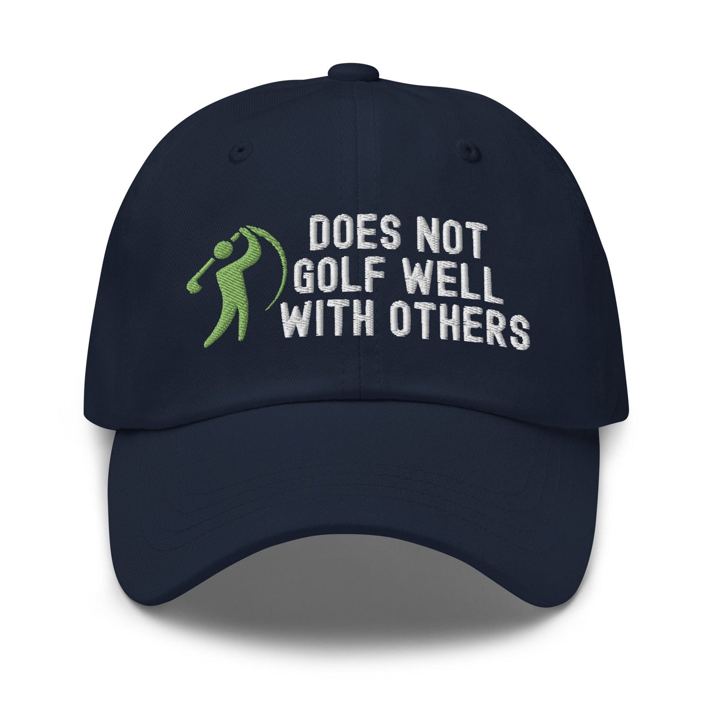 Funny Golfer Gifts Dad Cap Does Not Golf Well With Others Cap