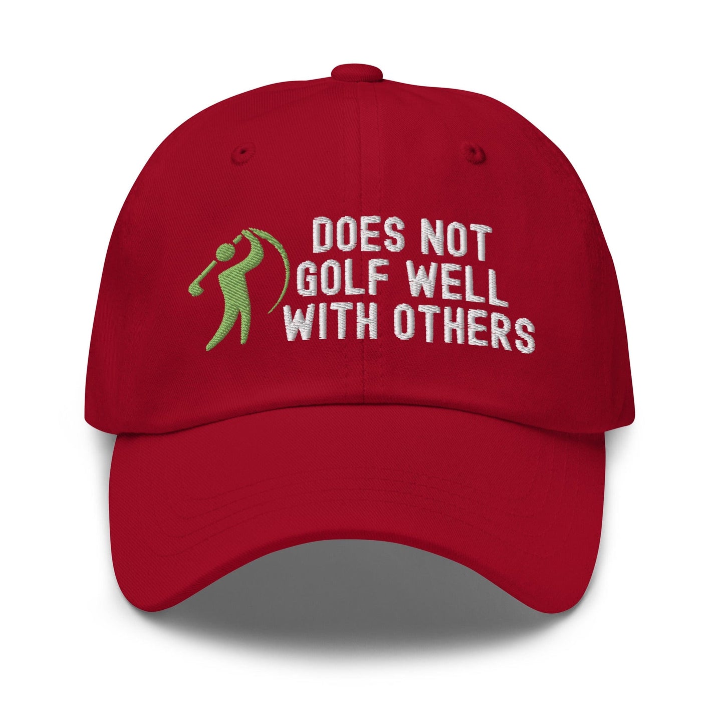 Funny Golfer Gifts Dad Cap Does Not Golf Well With Others Cap