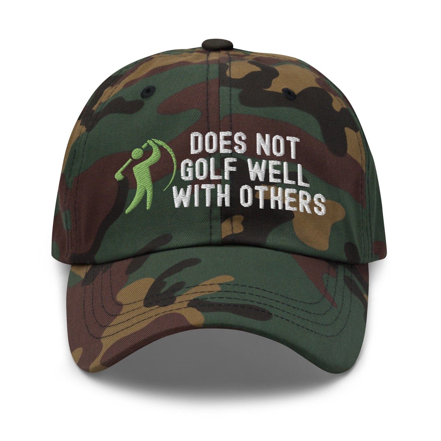 Funny Golfer Gifts Dad Cap Does Not Golf Well With Others Cap