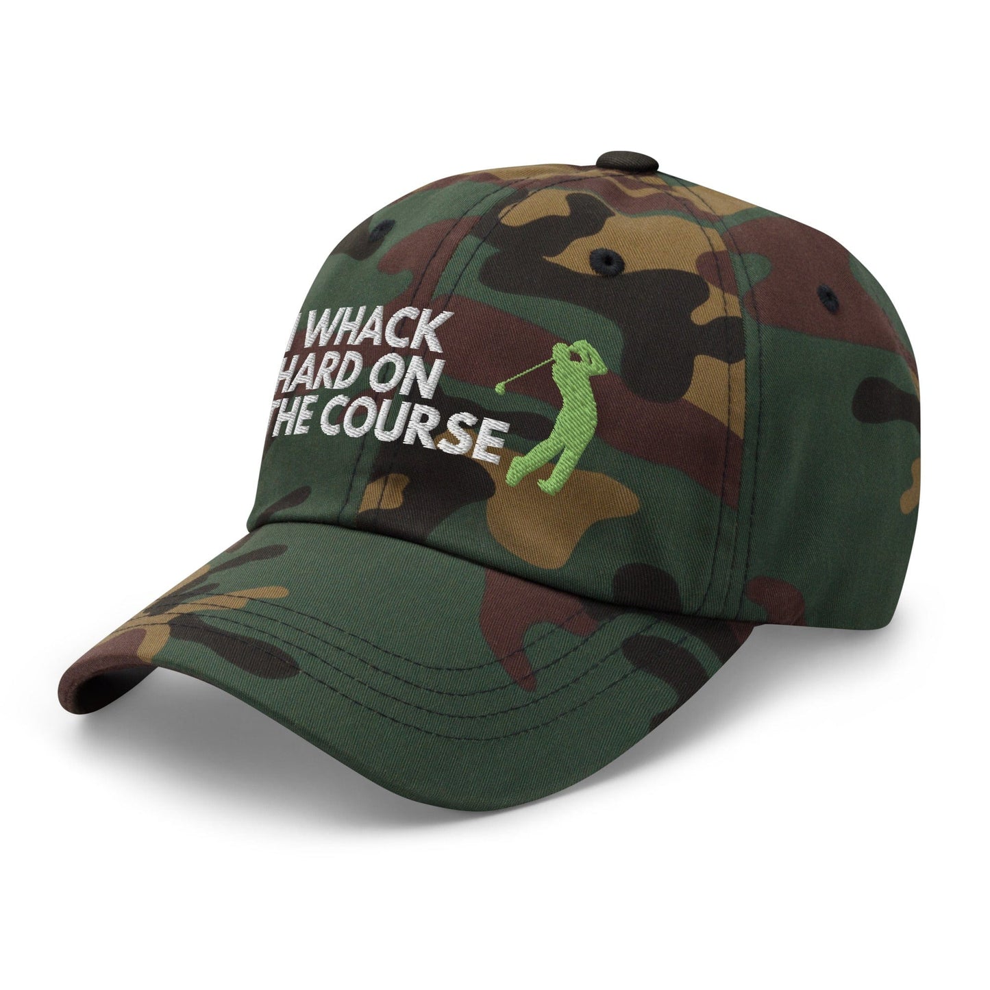 Funny Golfer Gifts Dad Cap I Whack Hard On The Course Cap