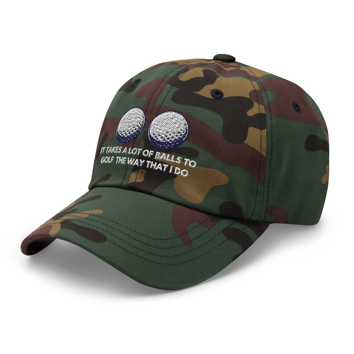 Funny Golfer Gifts Dad Cap It Takes a lot of Balls to Golf the way that I Do Cap