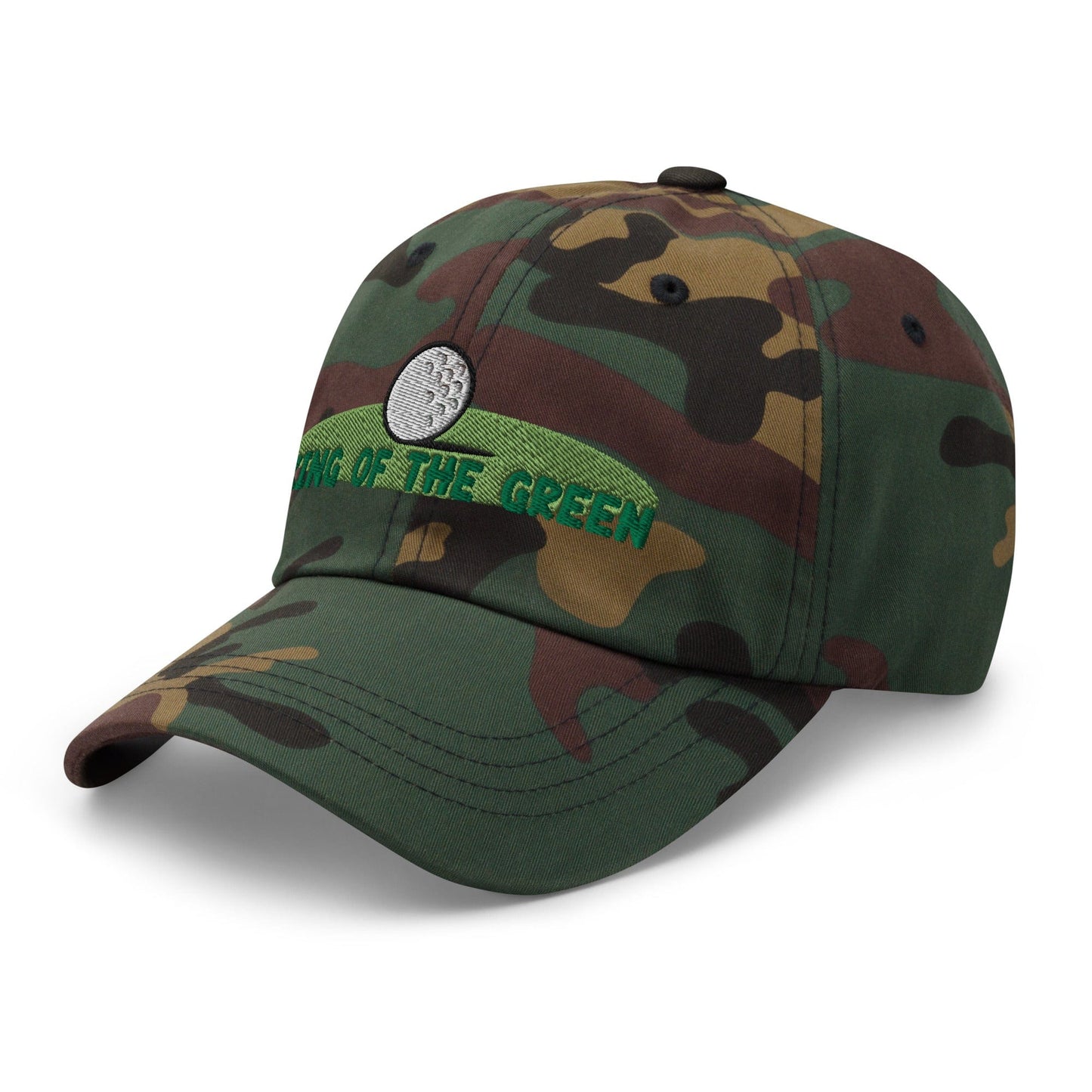 Funny Golfer Gifts Dad Cap King of the Green Cap