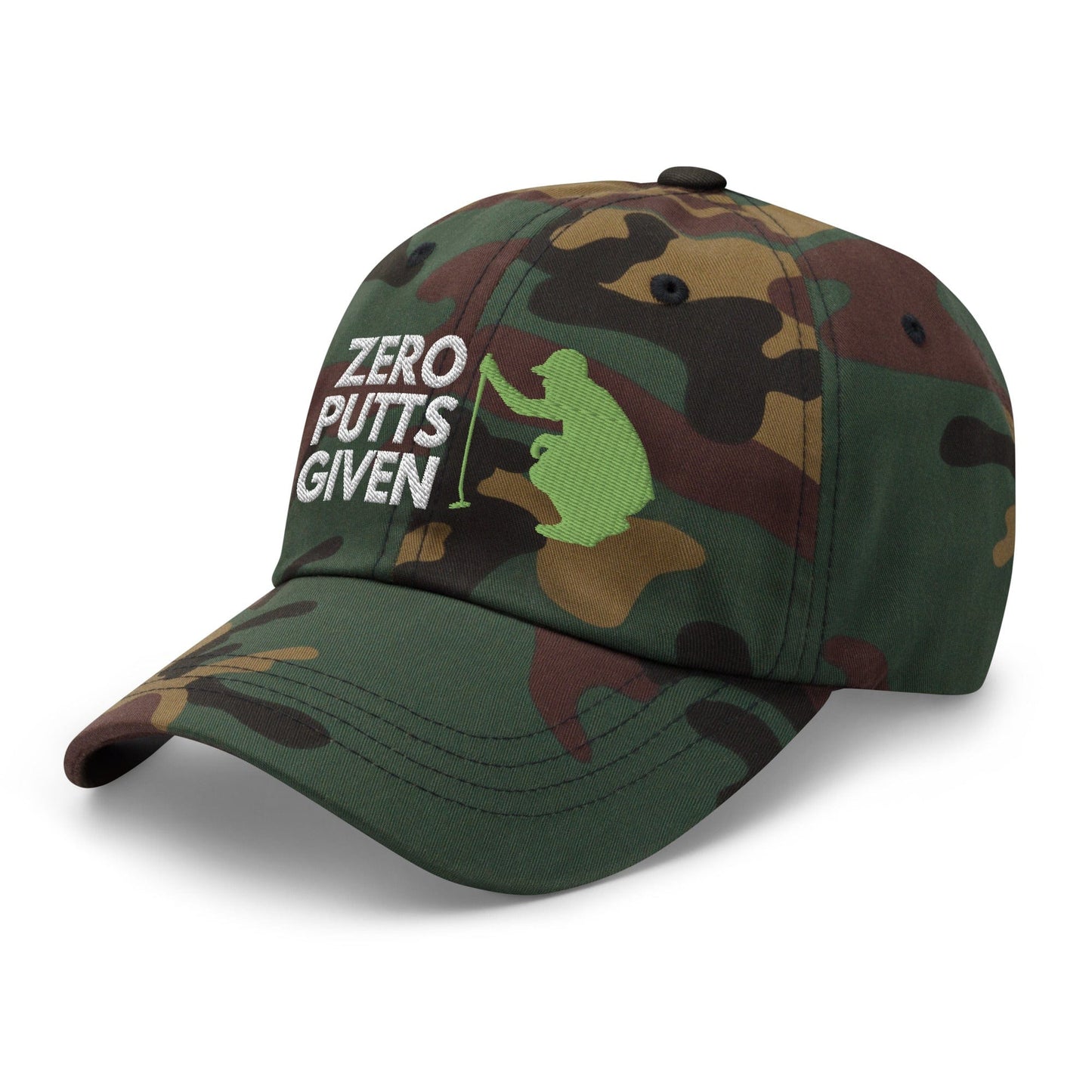 Funny Golfer Gifts Dad Cap Zero Putts Given Hat Cap