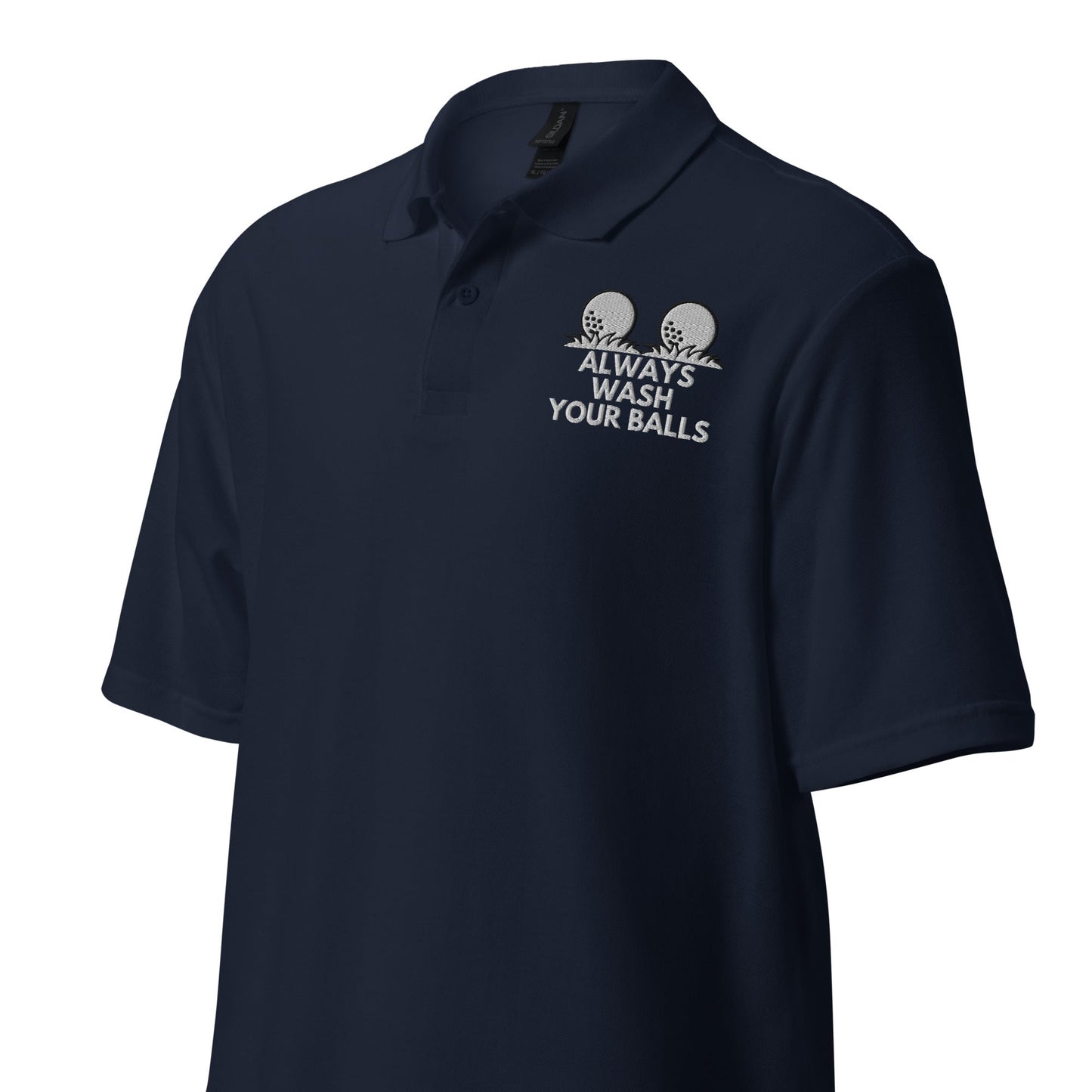 Funny Golfer Gifts Polo Shirt Always Wash Your Balls Unisex Pique Polo Shirt