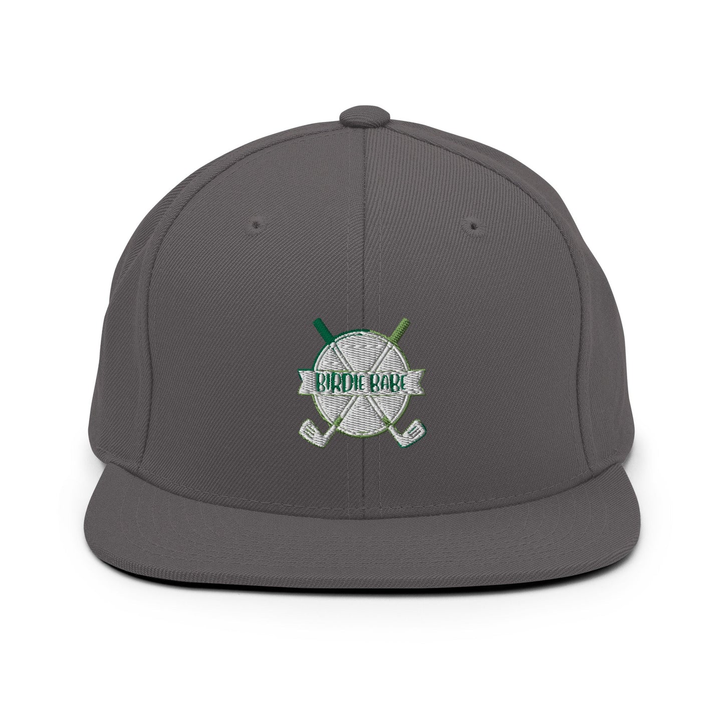 Funny Golfer Gifts Snapback Hat Dark Grey Birdie Babe Snapback Hat