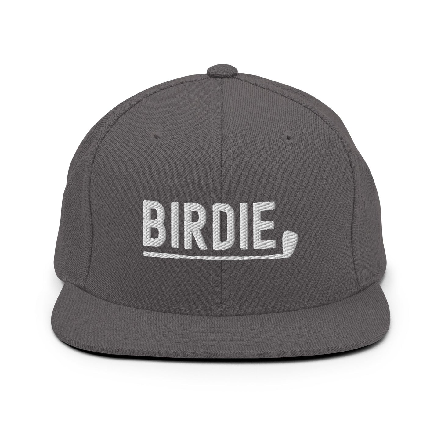 Funny Golfer Gifts Snapback Hat Dark Grey Birdie Hat Snapback Hat