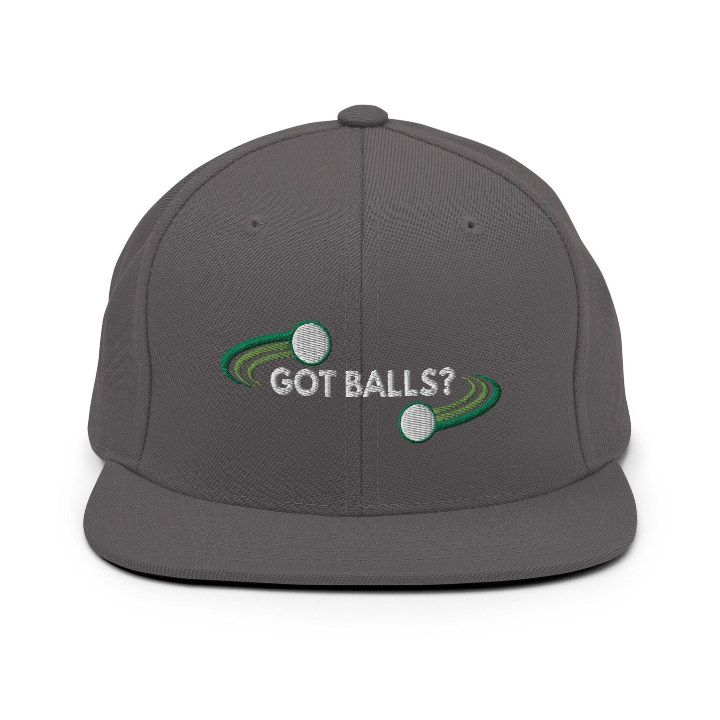 Funny Golfer Gifts Snapback Hat Dark Grey Got Balls Snapback Hat