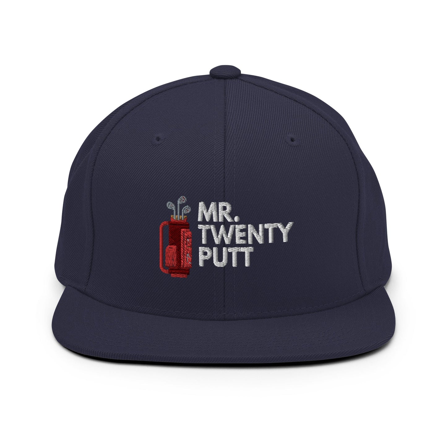 Funny Golfer Gifts Snapback Hat Navy Mr. Twenty Putt Snapback Hat