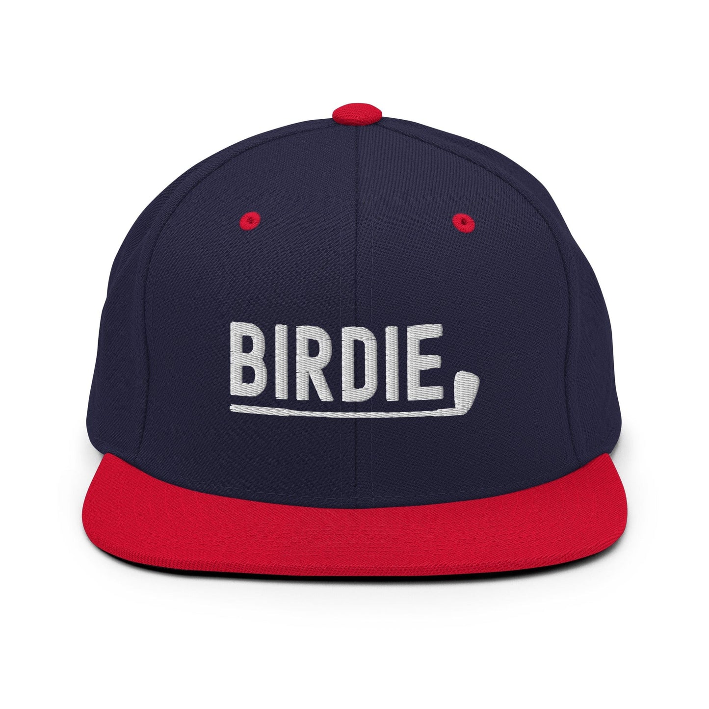 Funny Golfer Gifts Snapback Hat Navy/ Red Birdie Hat Snapback Hat