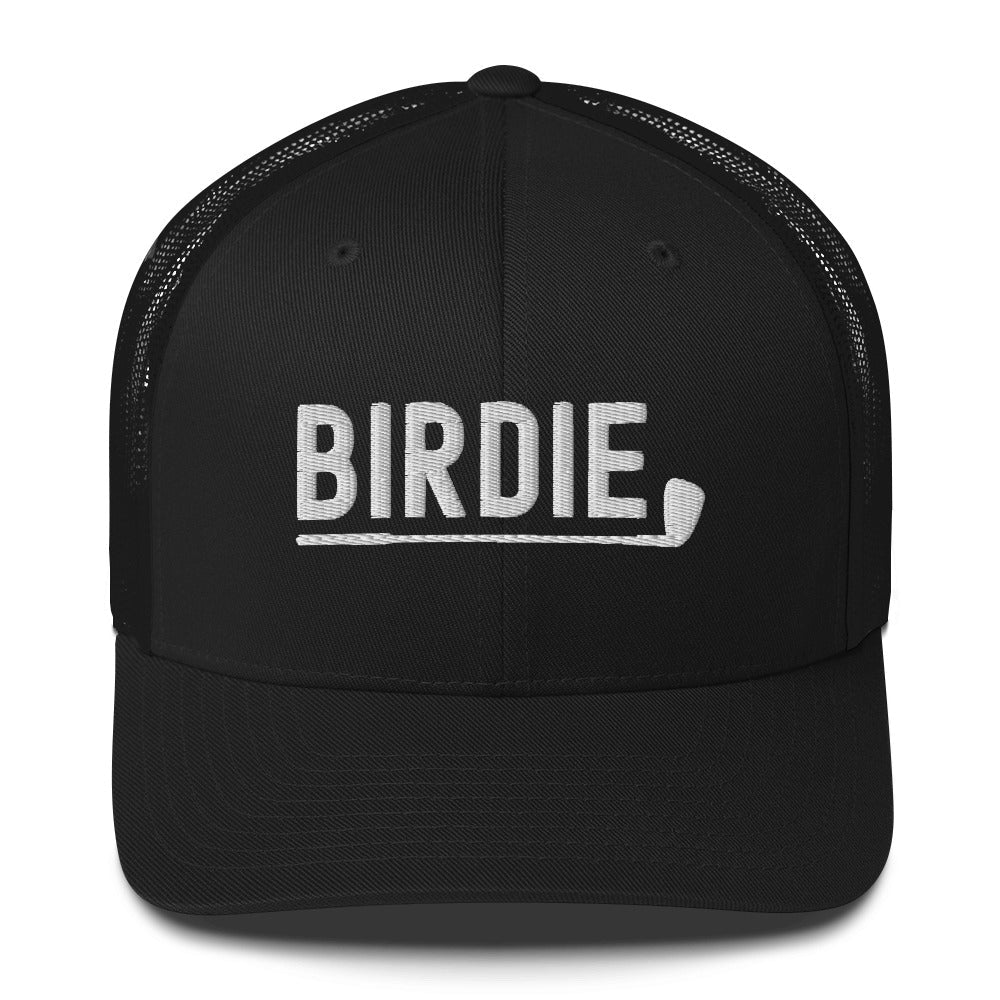 Funny Golfer Gifts Trucker Hat Black Birdie Hat Trucker Hat