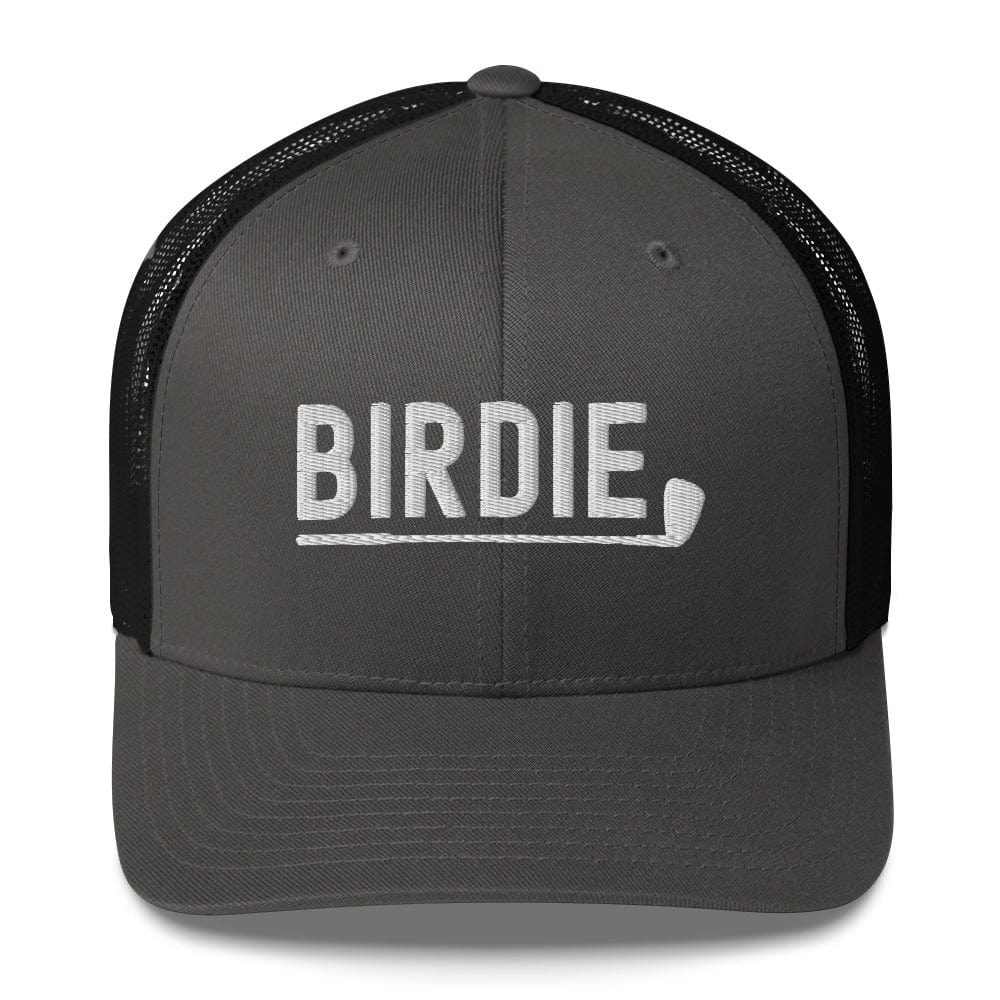 Funny Golfer Gifts Trucker Hat Charcoal/ Black Birdie Hat Trucker Hat