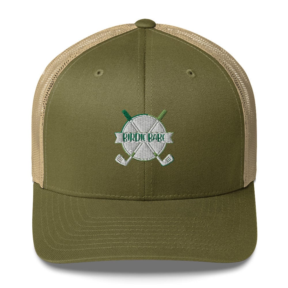 Funny Golfer Gifts Trucker Hat Moss/ Khaki Birdie Babe Trucker Hat