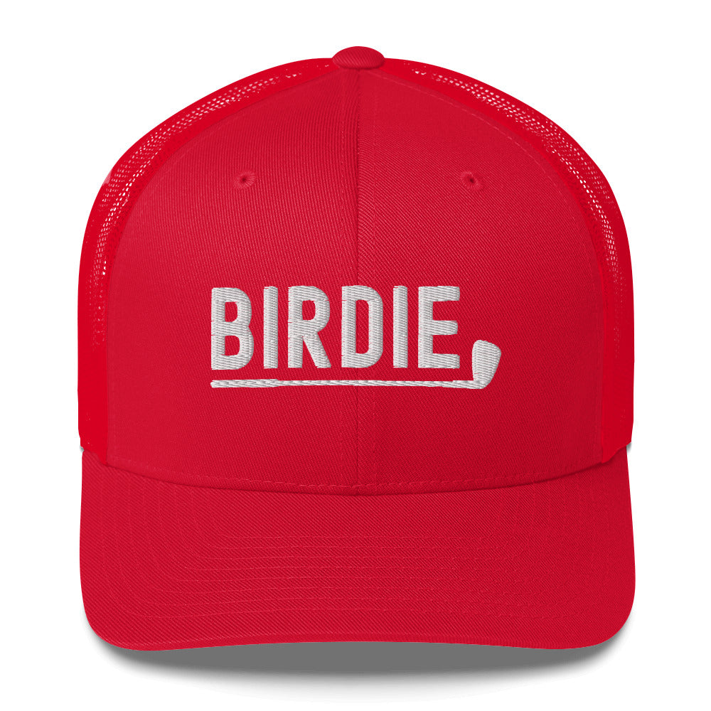 Funny Golfer Gifts Trucker Hat Red Birdie Hat Trucker Hat