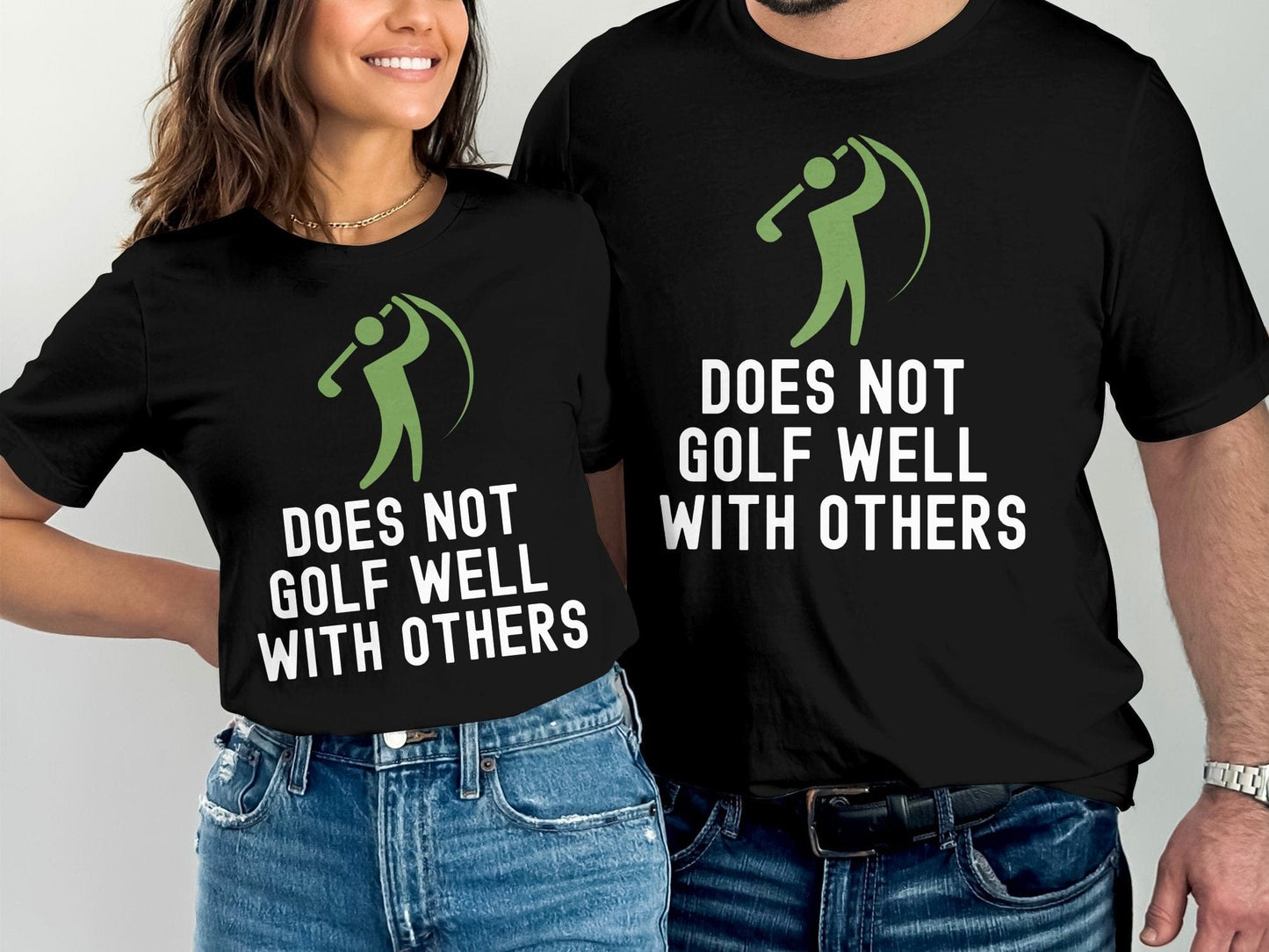 Funny Golfer Gifts TShirt Does Not Golf Well With Others Golf Tshirt