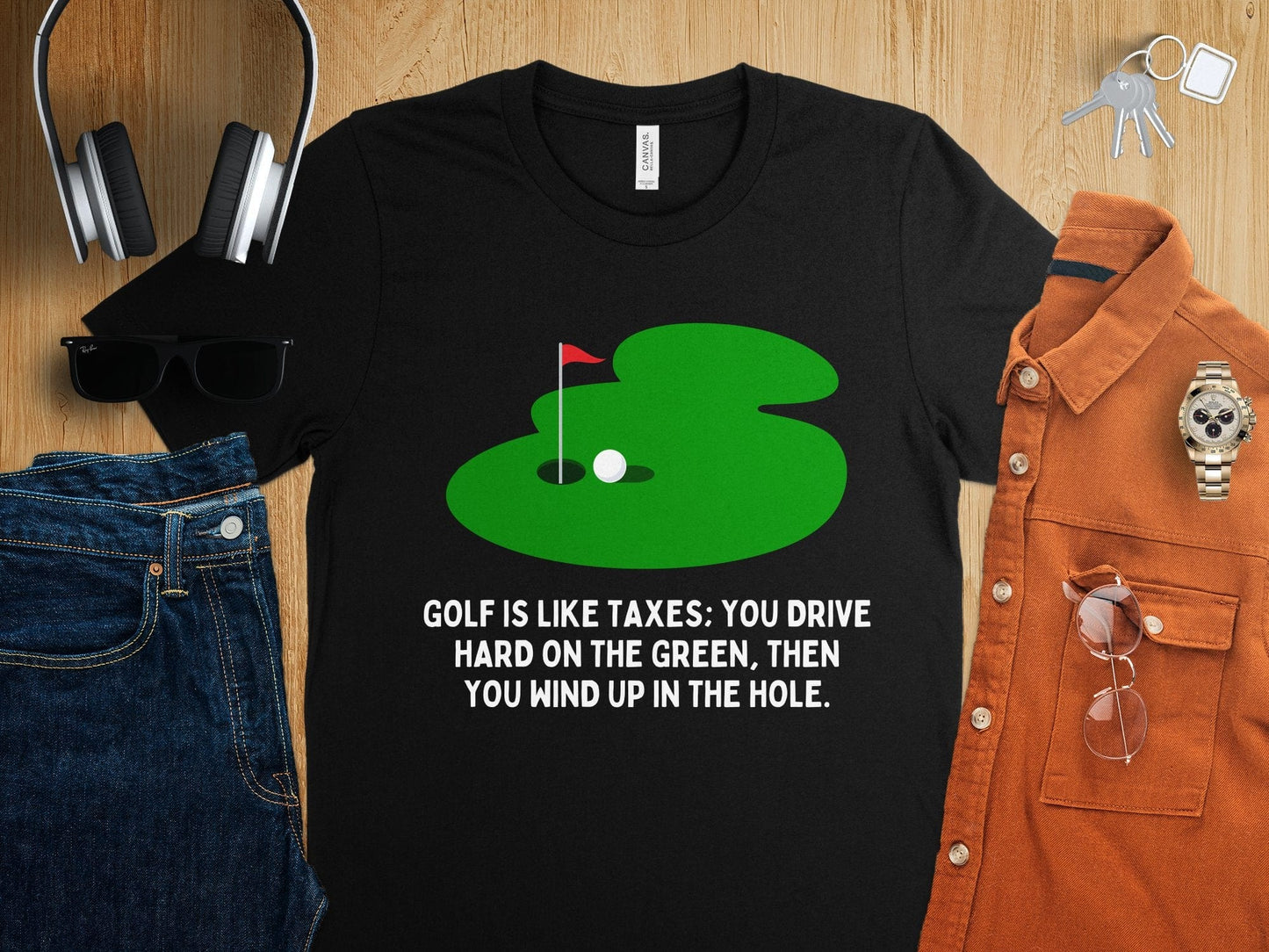 Funny Golfer Gifts TShirt Golf is Like Taxes Golf T-Shirt