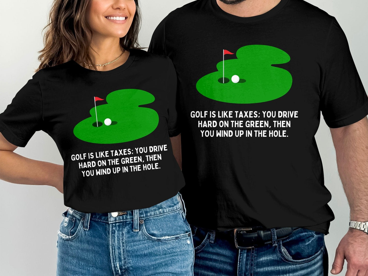Funny Golfer Gifts TShirt Golf is Like Taxes Golf T-Shirt