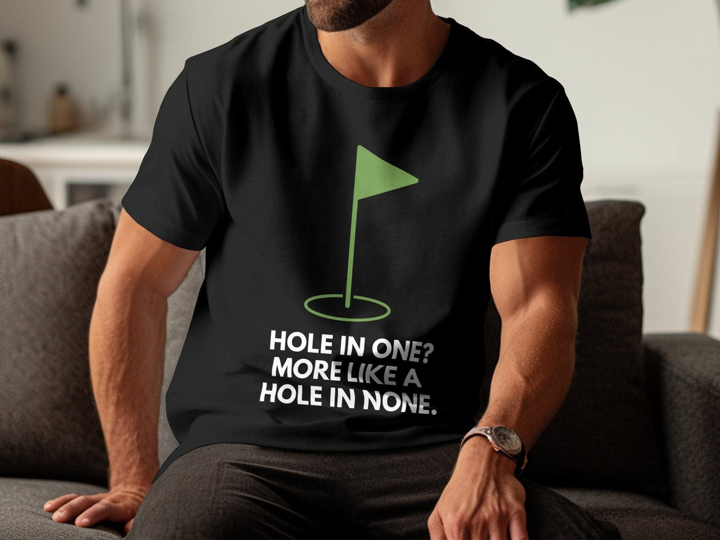 Funny Golfer Gifts TShirt Hole In One More Like A Hole In None Golf T-Shirt