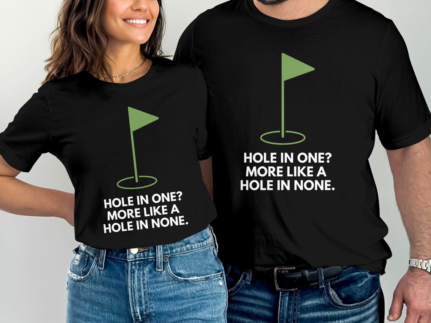 Funny Golfer Gifts TShirt Hole In One More Like A Hole In None Golf T-Shirt