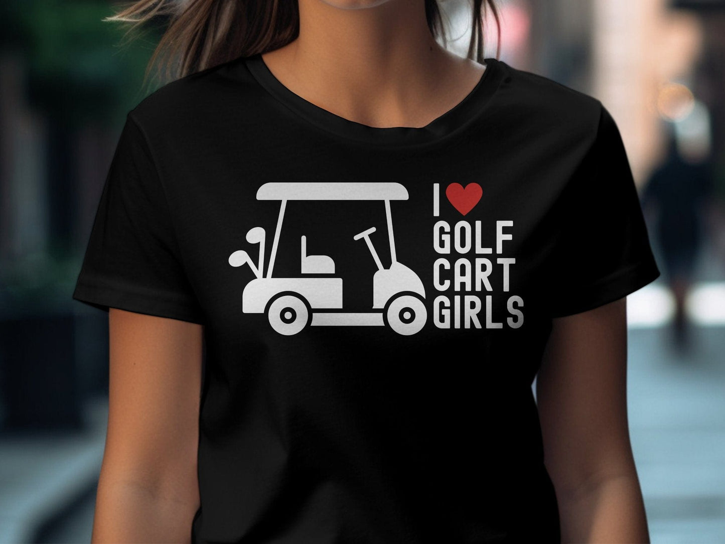 Funny Golfer Gifts TShirt I Love Golf Cart Girls Golf TShirt