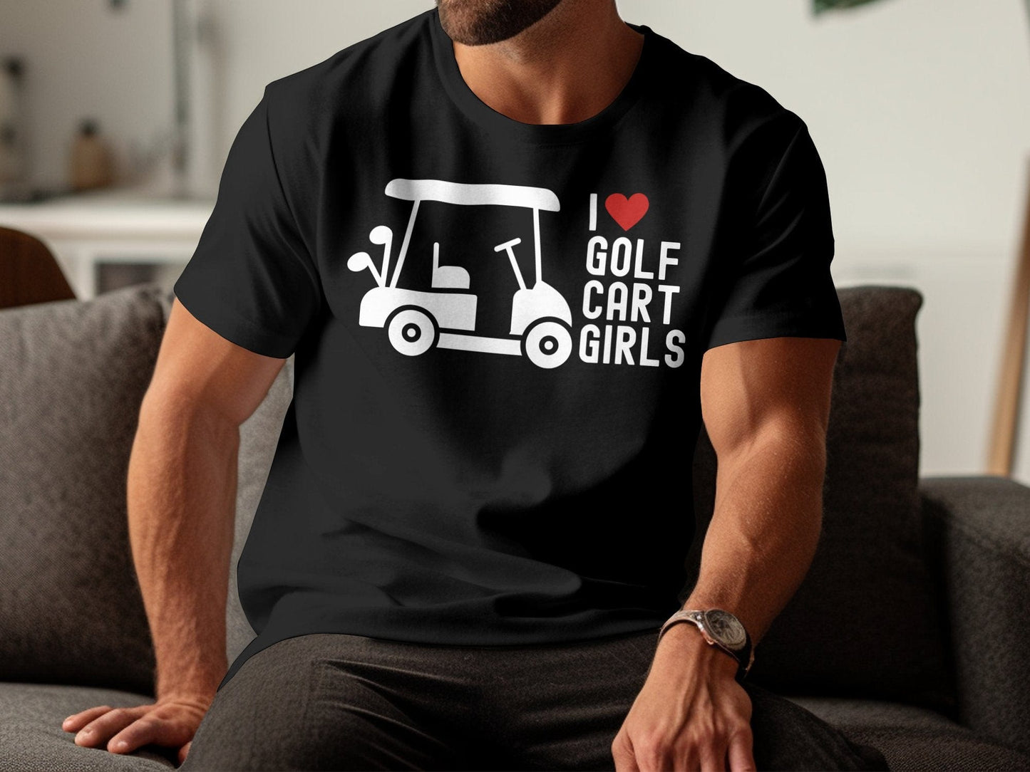 Funny Golfer Gifts TShirt I Love Golf Cart Girls Golf TShirt