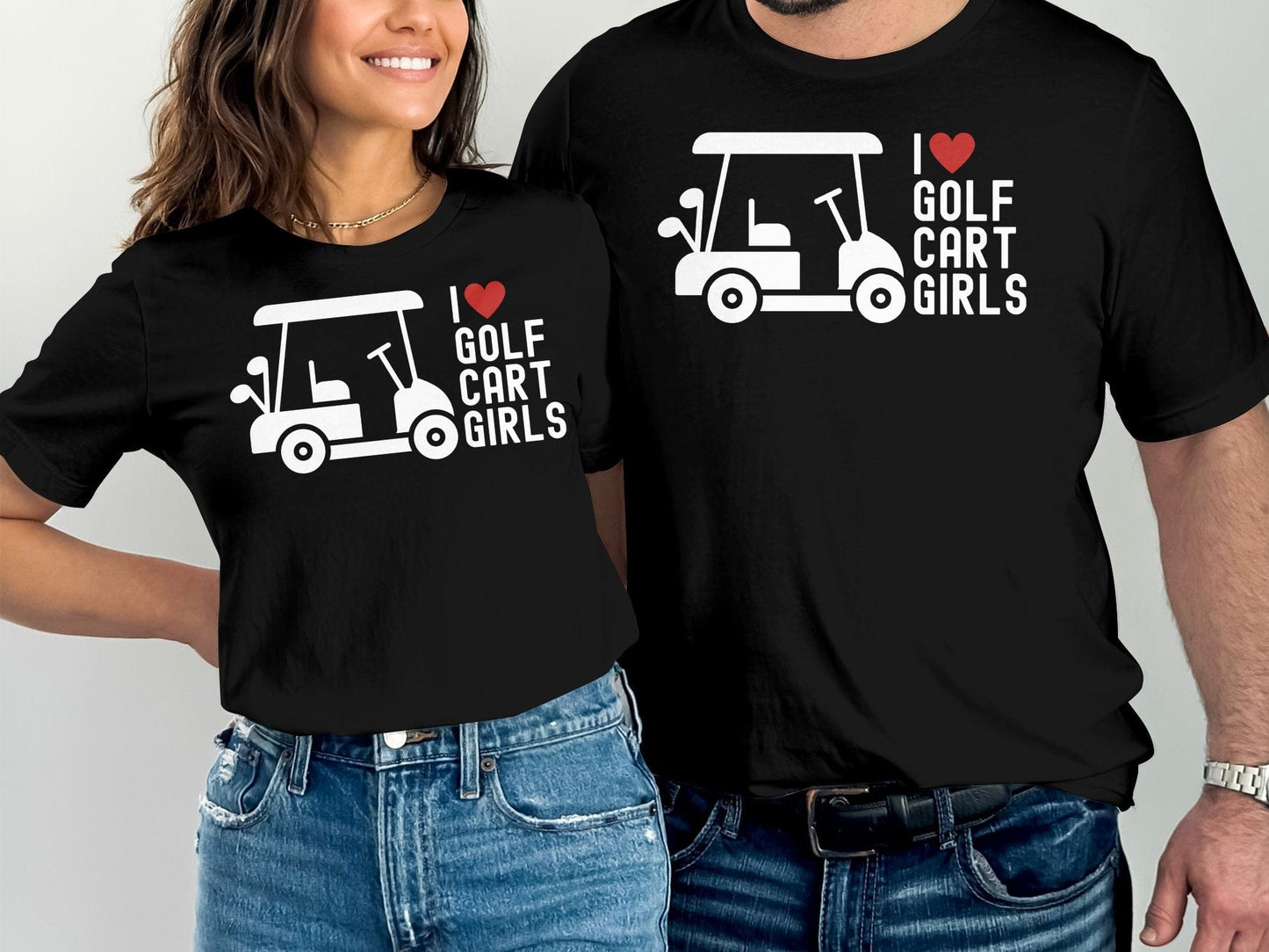 Funny Golfer Gifts TShirt I Love Golf Cart Girls Golf TShirt