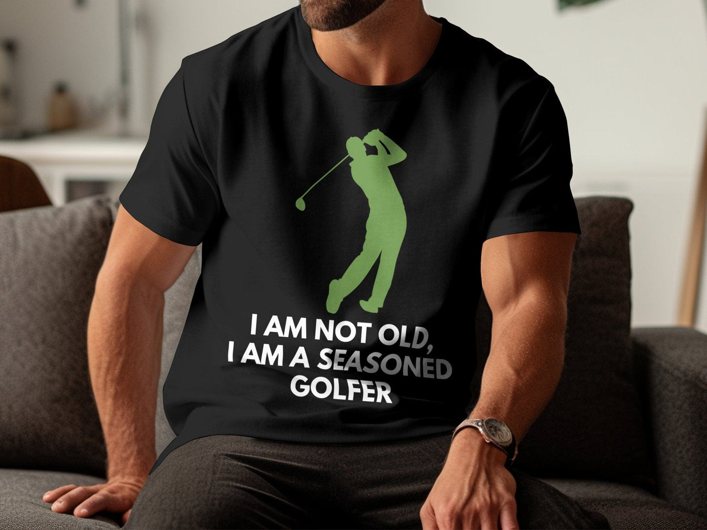 Funny Golfer Gifts TShirt Im Not Old Im a Seasoned Golfer Golf T-Shirt