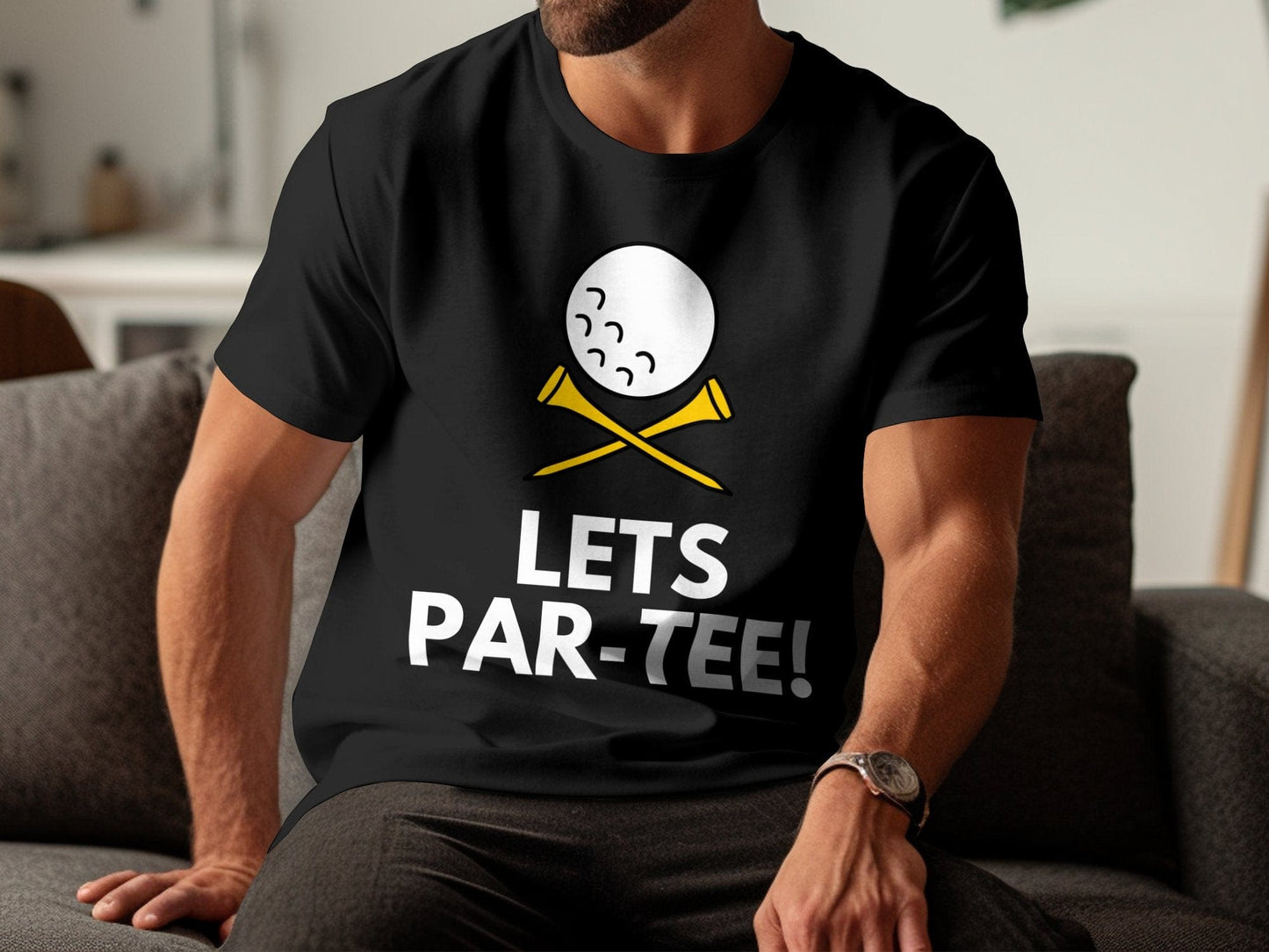 Funny Golfer Gifts TShirt Lets Par-tee Golf T-Shirt