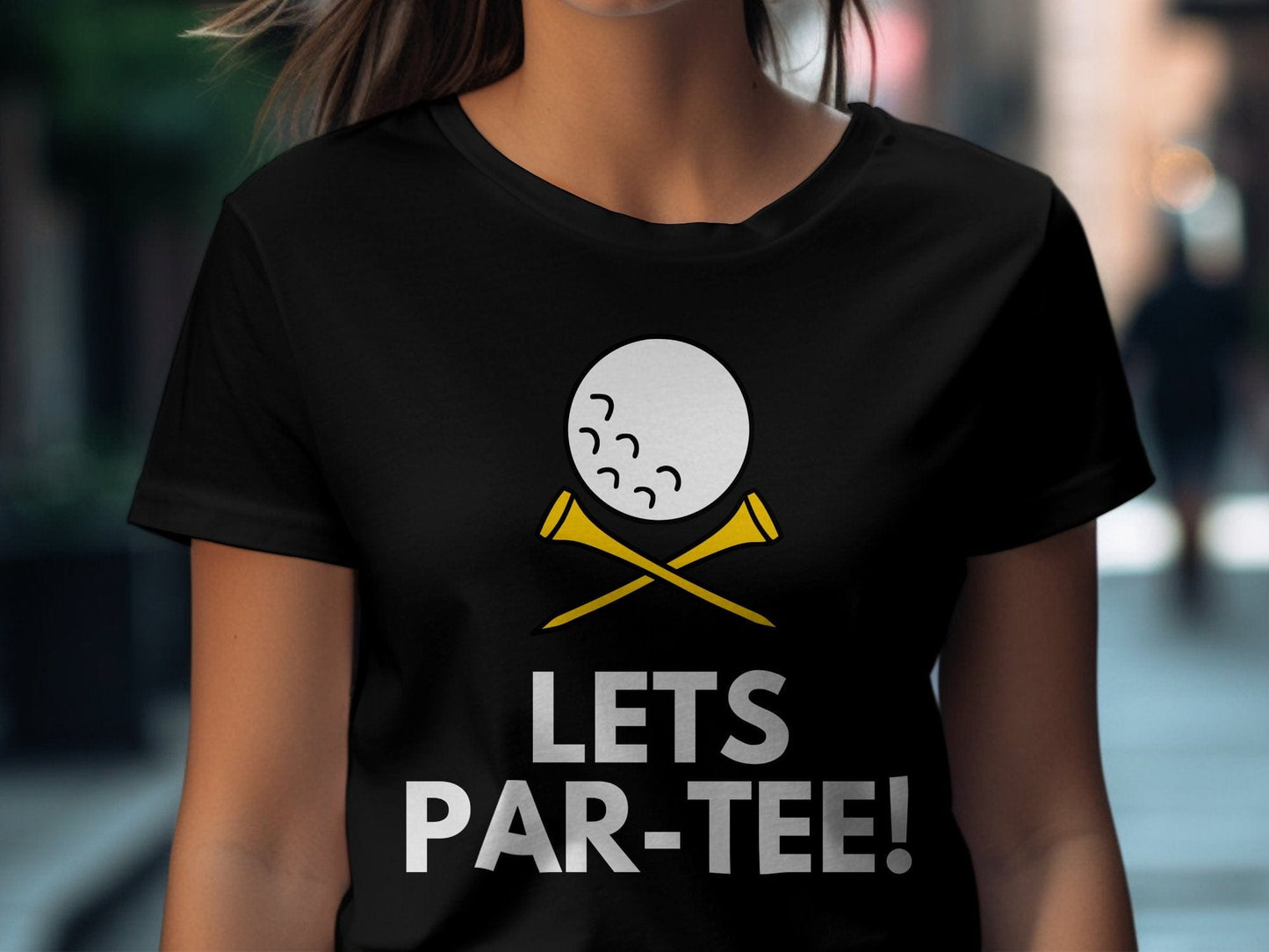 Funny Golfer Gifts TShirt Lets Par-tee Golf T-Shirt