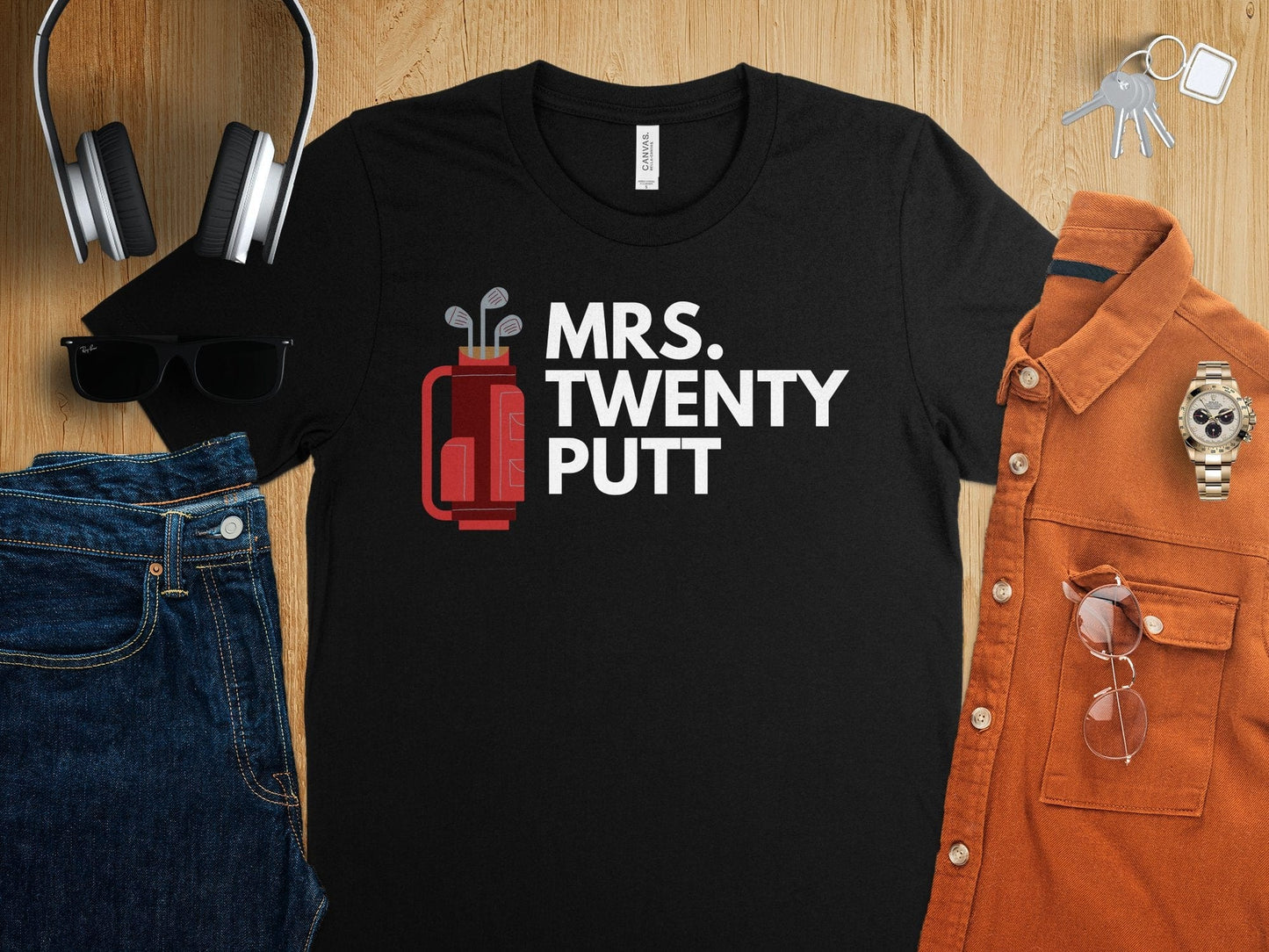 Funny Golfer Gifts TShirt Mrs Twenty Putt Golf T-Shirt