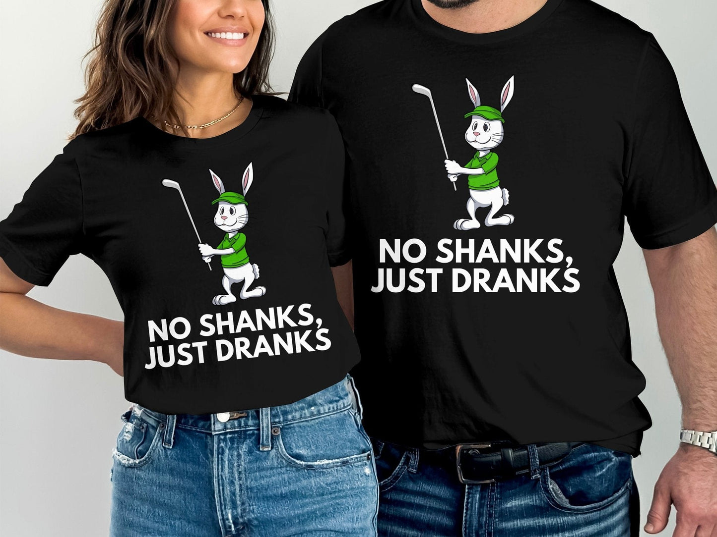 Funny Golfer Gifts TShirt No Shanks Just Dranks Golf T-Shirt