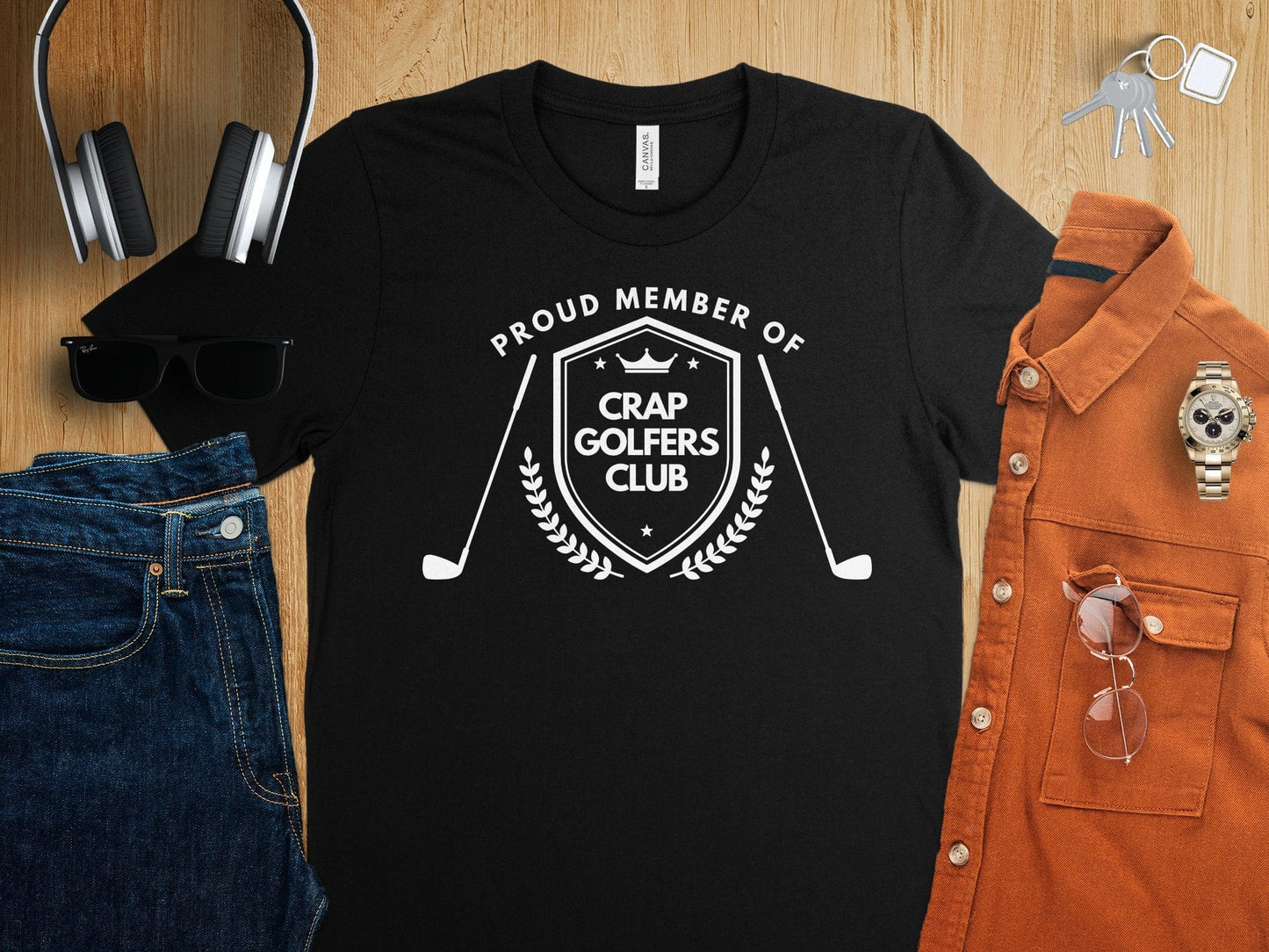 Funny Golfer Gifts TShirt Proud Member of the Crap Golfers Club Golf T-Shirt