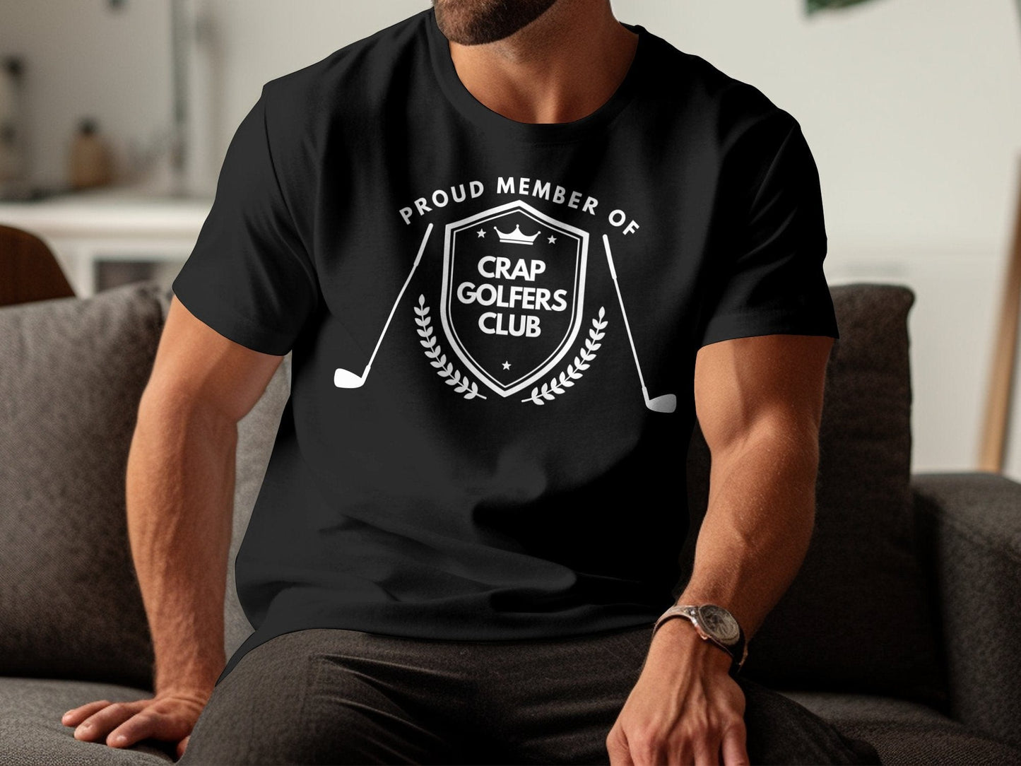 Funny Golfer Gifts TShirt Proud Member of the Crap Golfers Club Golf T-Shirt